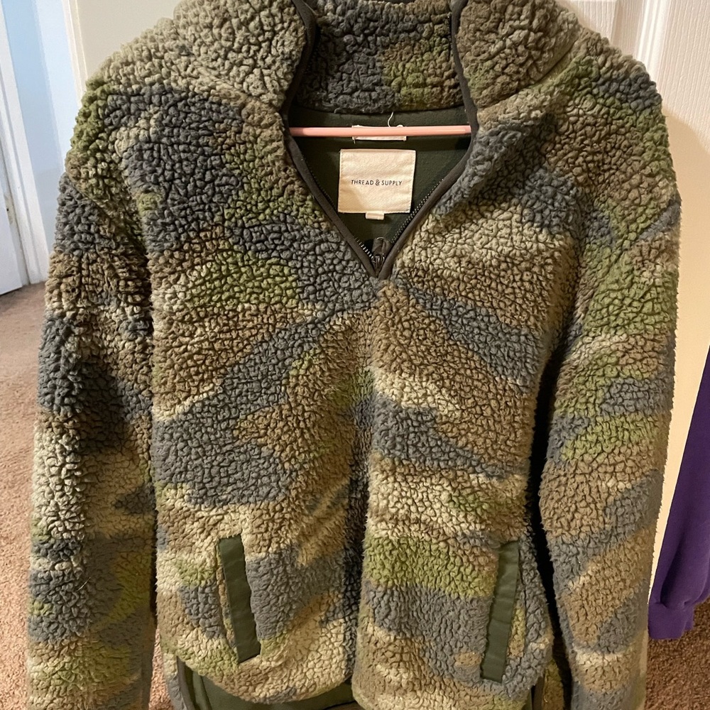 Sherpa camo pullover